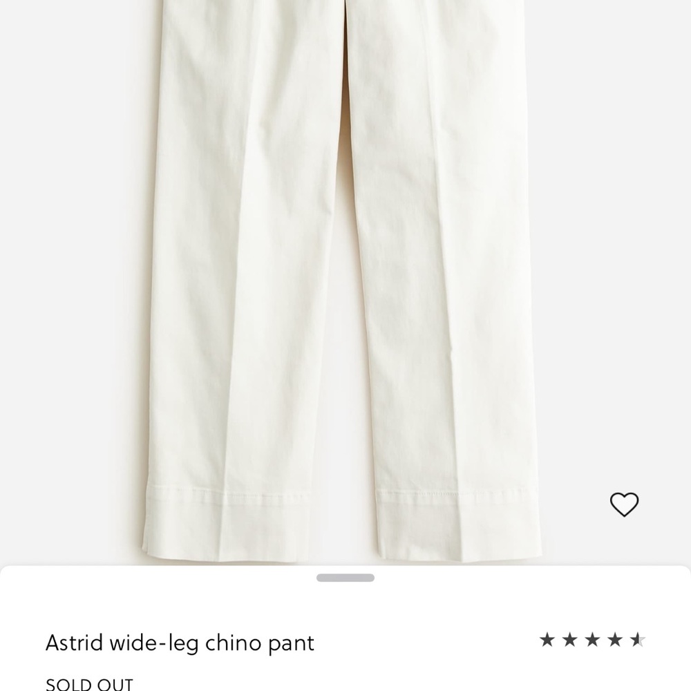 J.Crew Astrid Wide Leg Chino Pant - color light green / tan